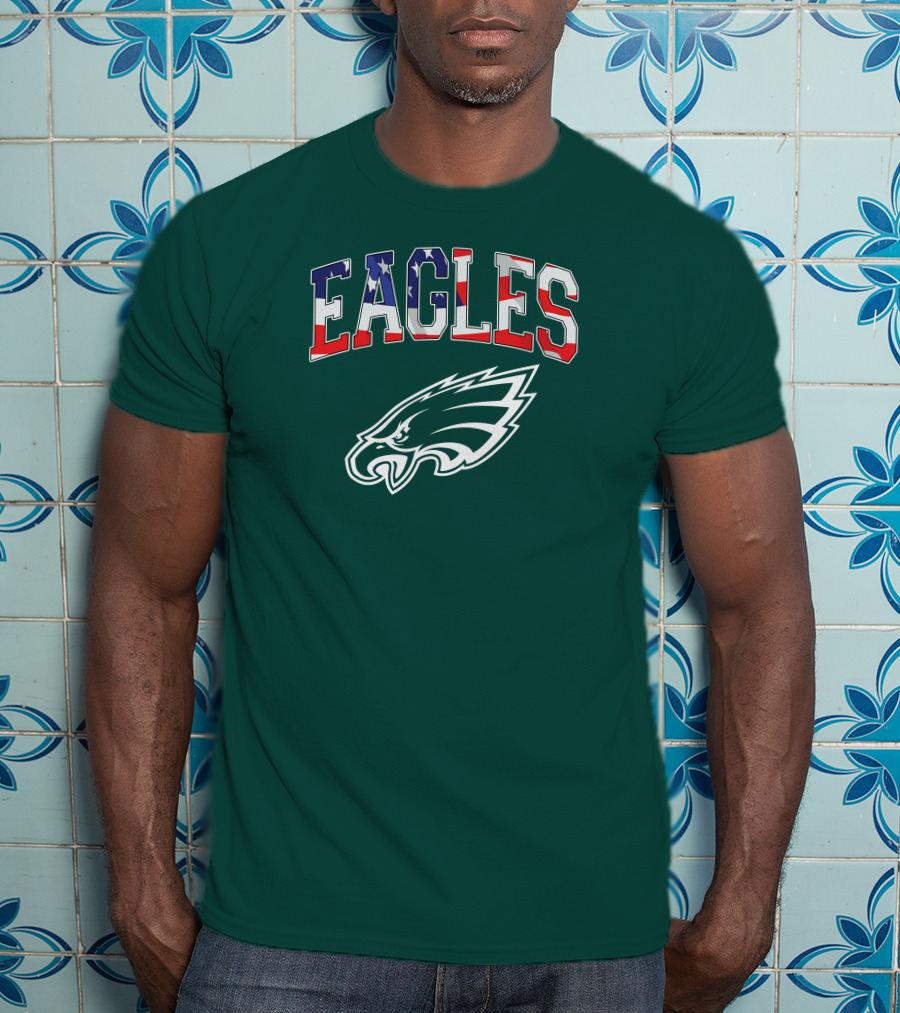 Eagles American Flag Philadelphia T-Shirt