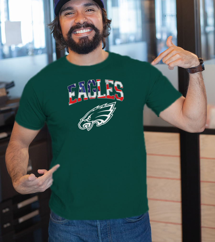 Eagles American Flag Philadelphia T-Shirt