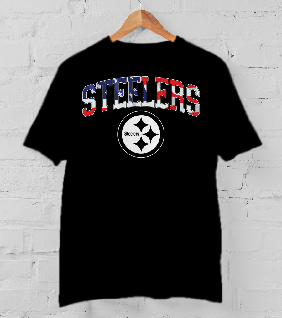 Steelers American Flag Pittsburgh Steelers T-Shirt