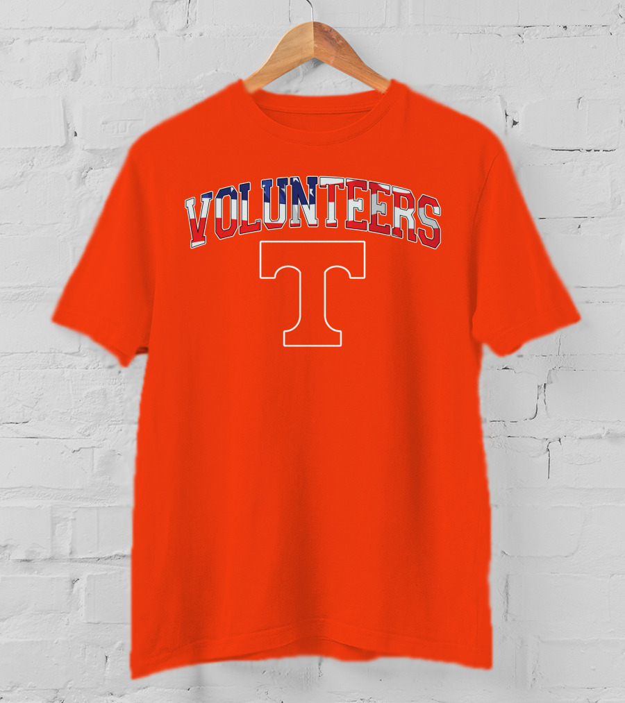 Tennessee Volunteers American Flag T T-Shirt
