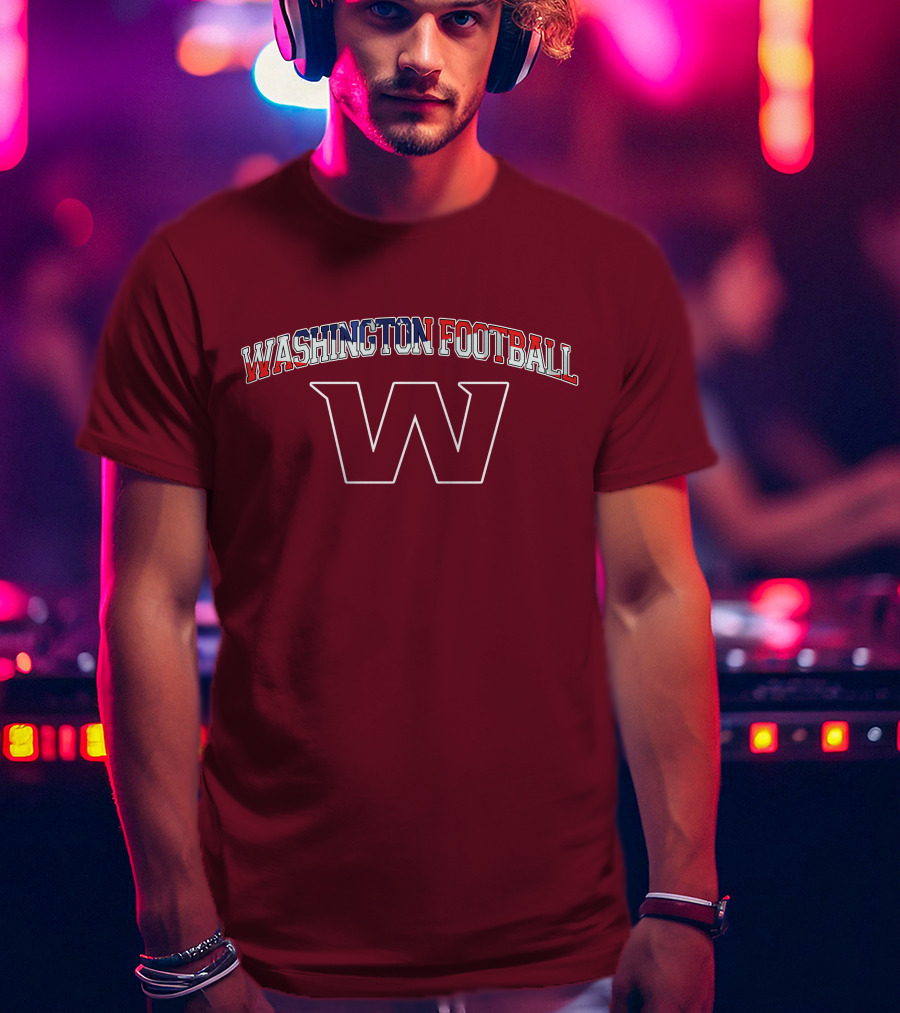 Washington Football American Flag W T-Shirt