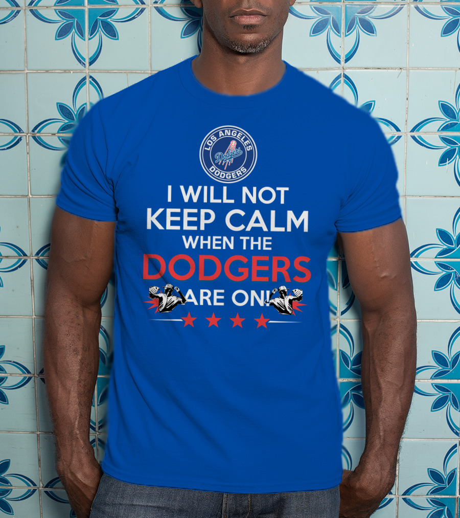 Los Angeles Dodgers Game Day Excitement Keep Calm Challenge T-Shirt