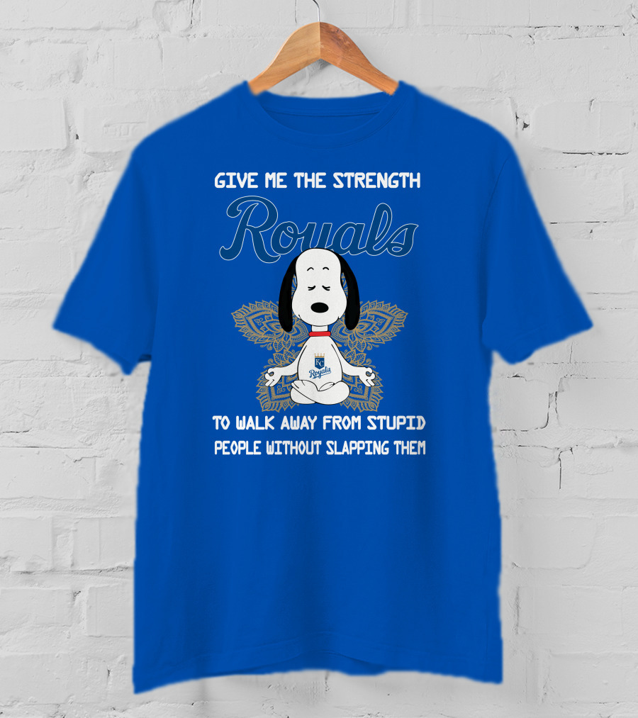 Give Me The Strength Royals Snoopy To Walk Away From Stupid People Without Slapping Them T-Shirt