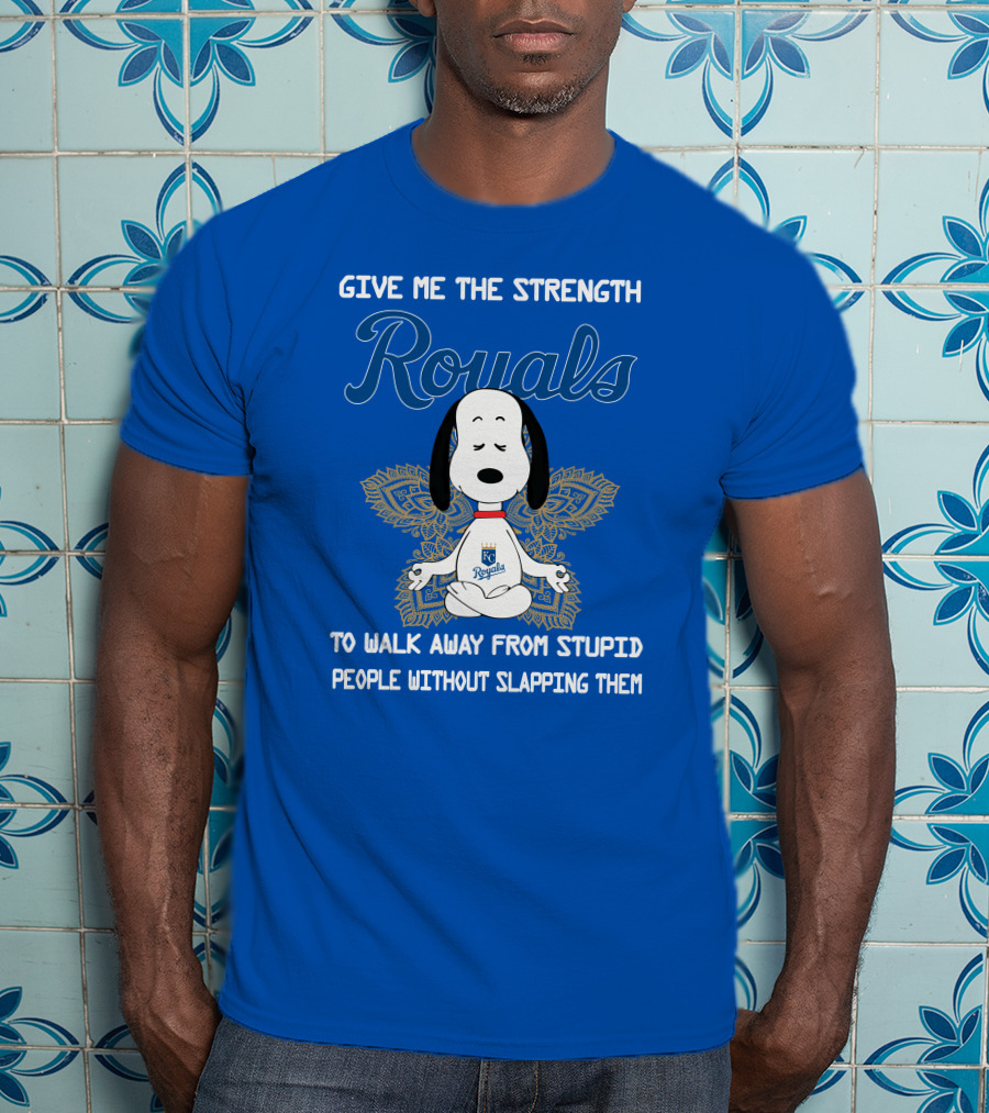 Give Me The Strength Royals Snoopy To Walk Away From Stupid People Without Slapping Them T-Shirt
