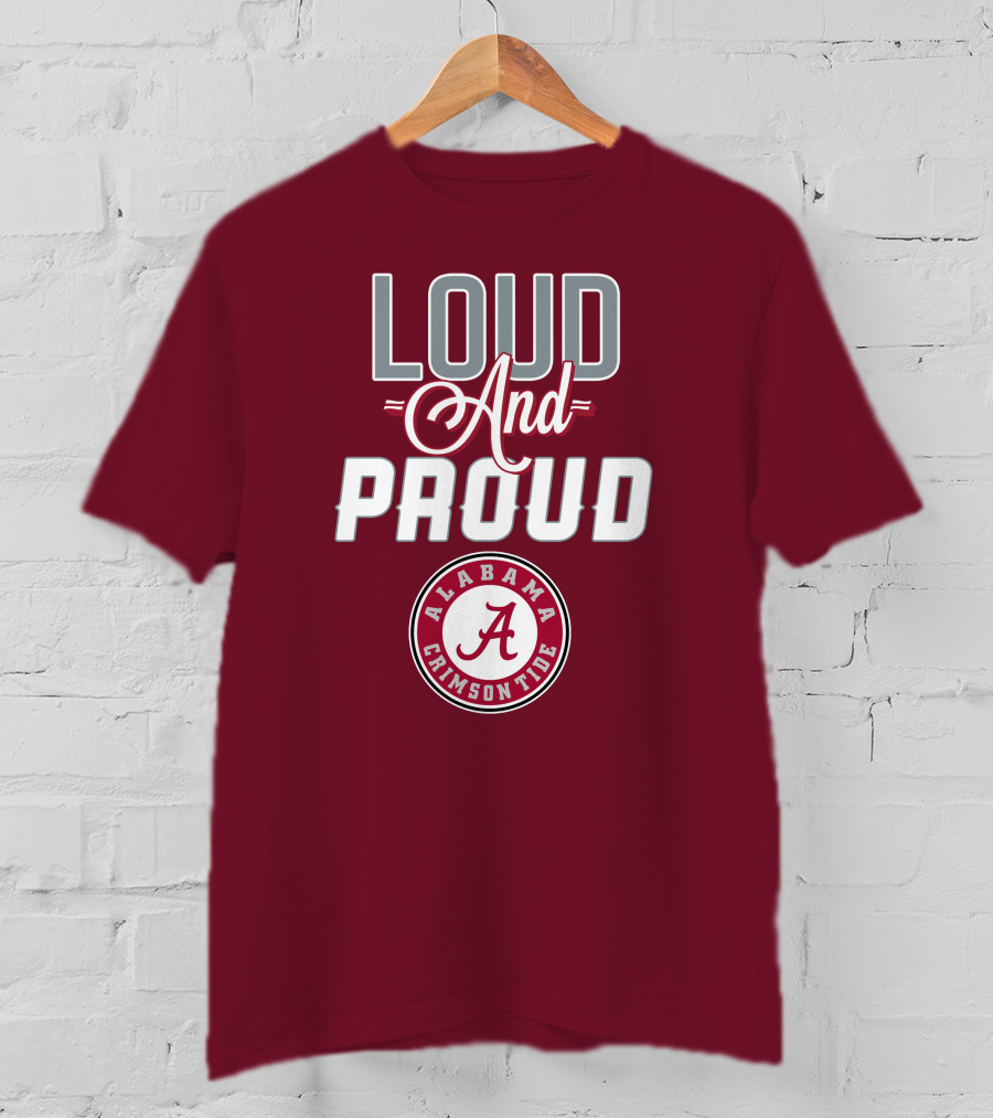 Alabama Crimson Tide Loud And Proud Enthusiast Spirit T-Shirt