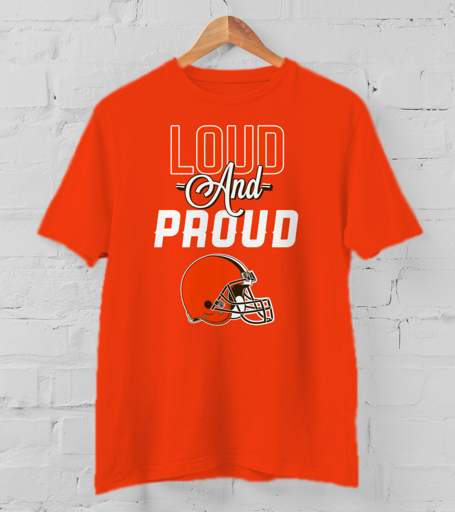 Cleveland Browns Loud And Proud Helmet T-Shirt