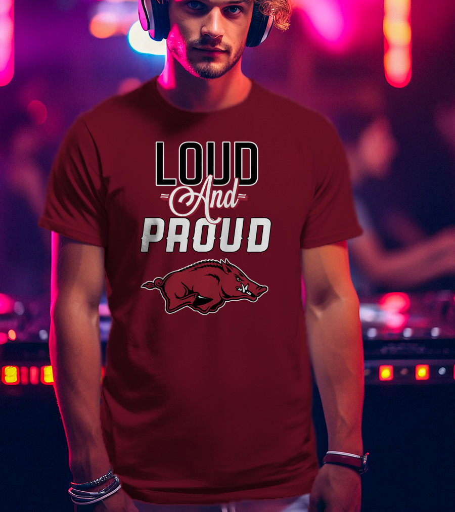 Arkansas Razorbacks Loud And Proud Wild Hog T-Shirt