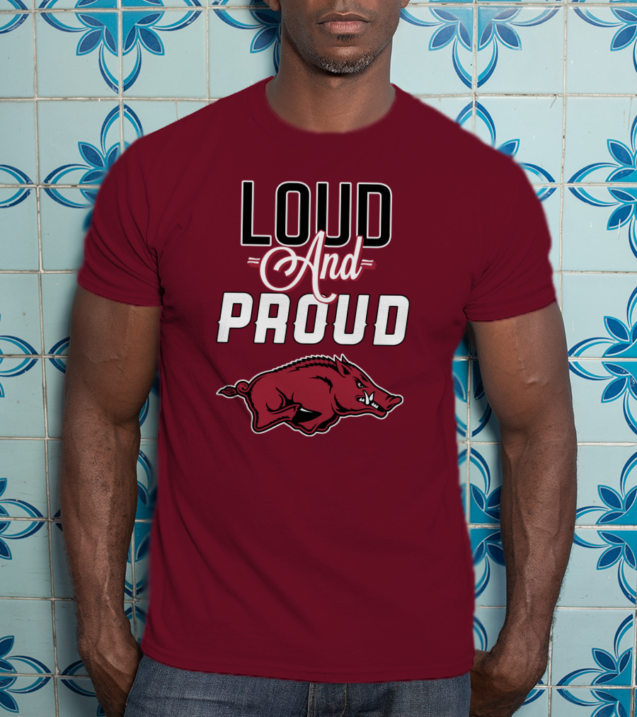 Arkansas Razorbacks Loud And Proud Wild Hog T-Shirt