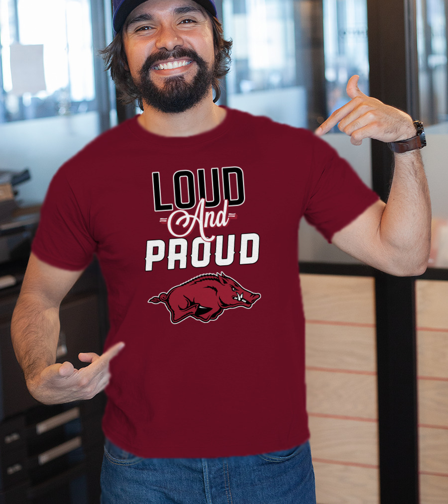 Arkansas Razorbacks Loud And Proud Wild Hog T-Shirt