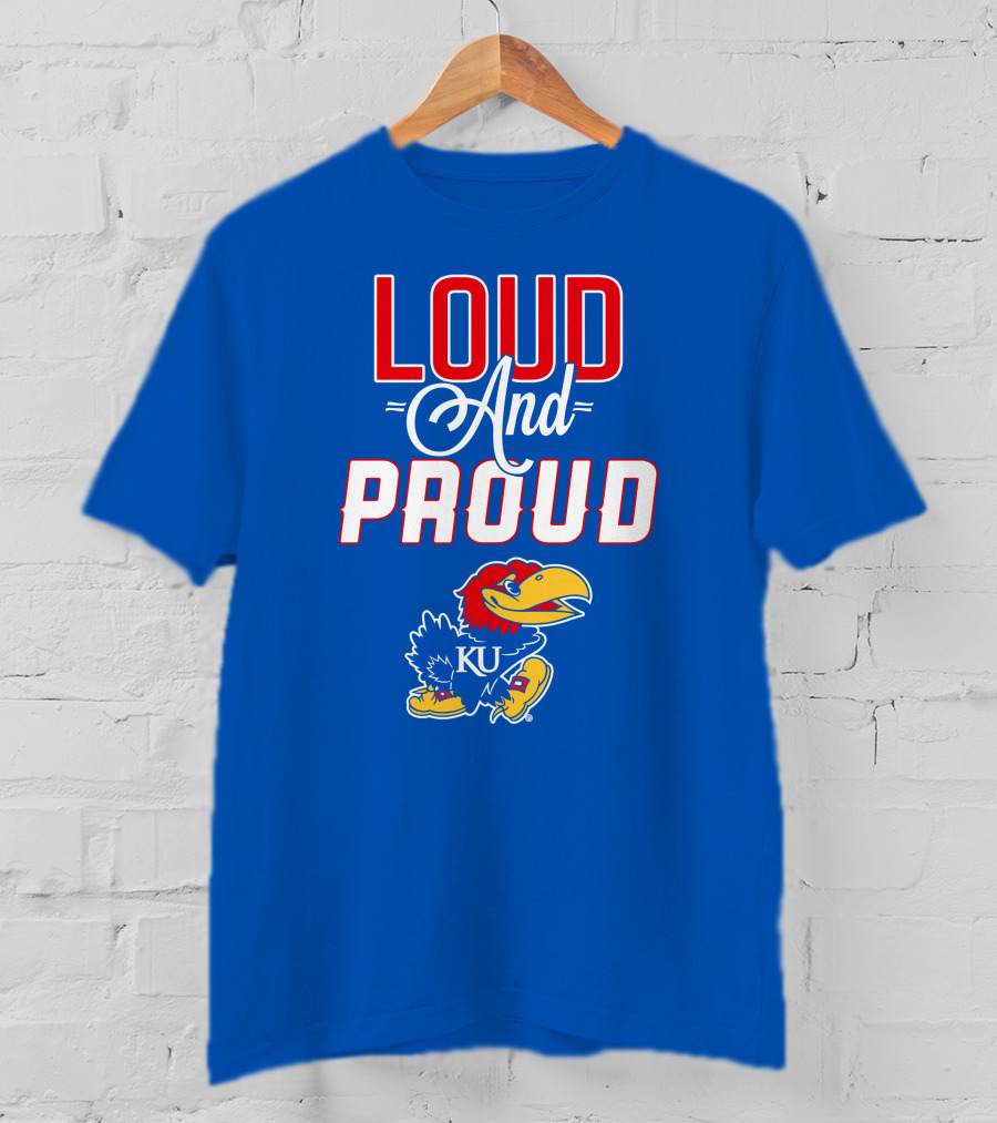 Kansas Jayhawks Loud And Proud KU Jayhawk T-Shirt