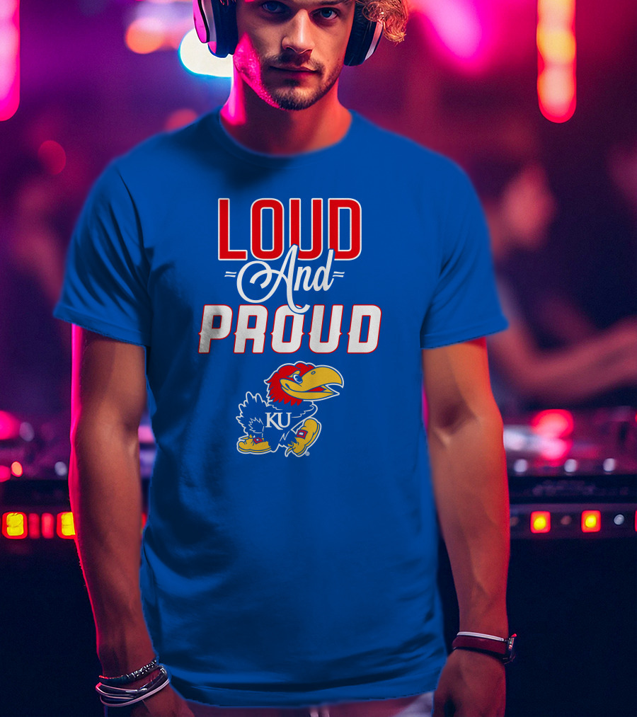 Kansas Jayhawks Loud And Proud KU Jayhawk T-Shirt