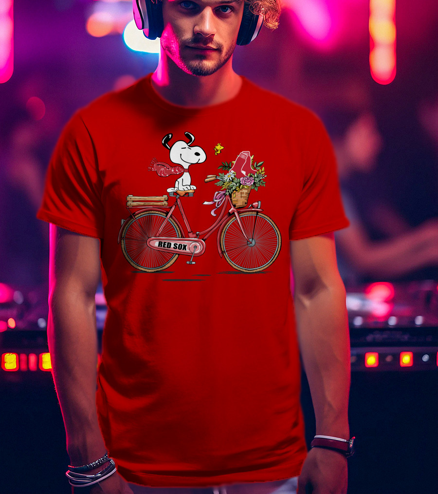 Red Sox Snoopy Big Ride T-Shirt