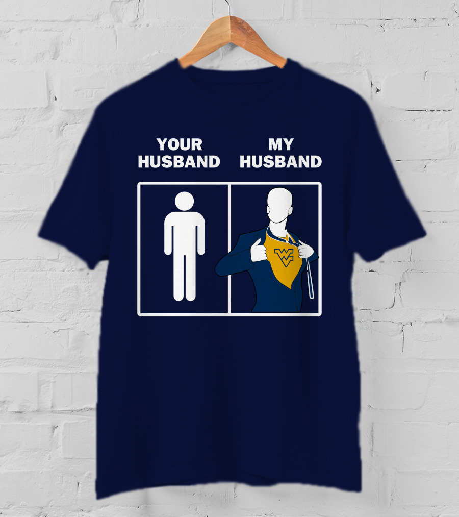 WVM Your Husband My Husband WV Logo Superman T-Shirt