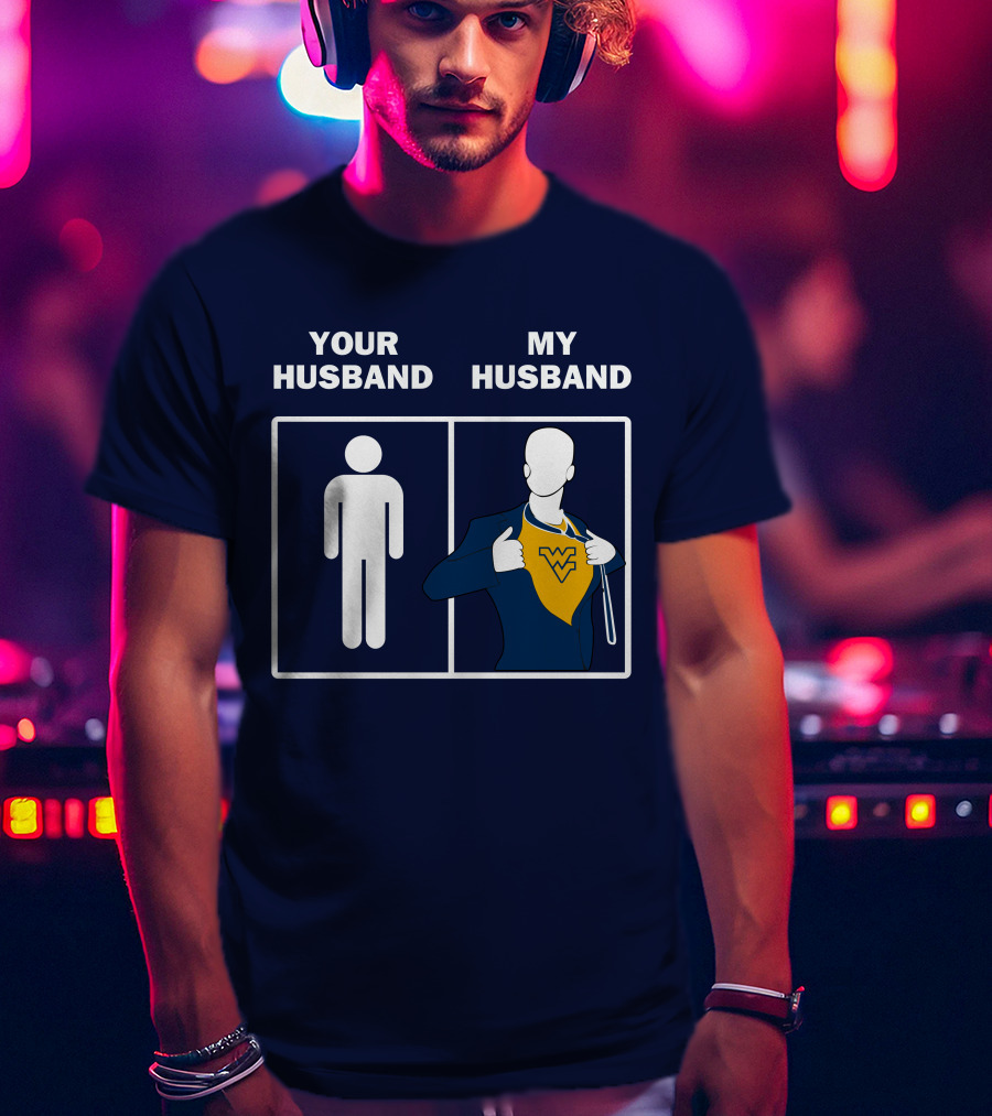WVM Your Husband My Husband WV Logo Superman T-Shirt