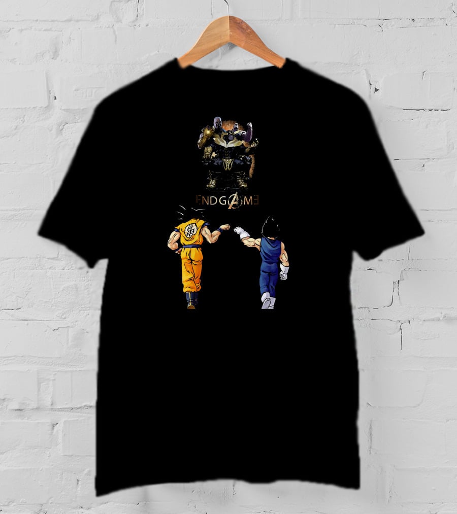 Songoku And Vegeta Dragonball Endgame Thanos Crossover T-Shirt