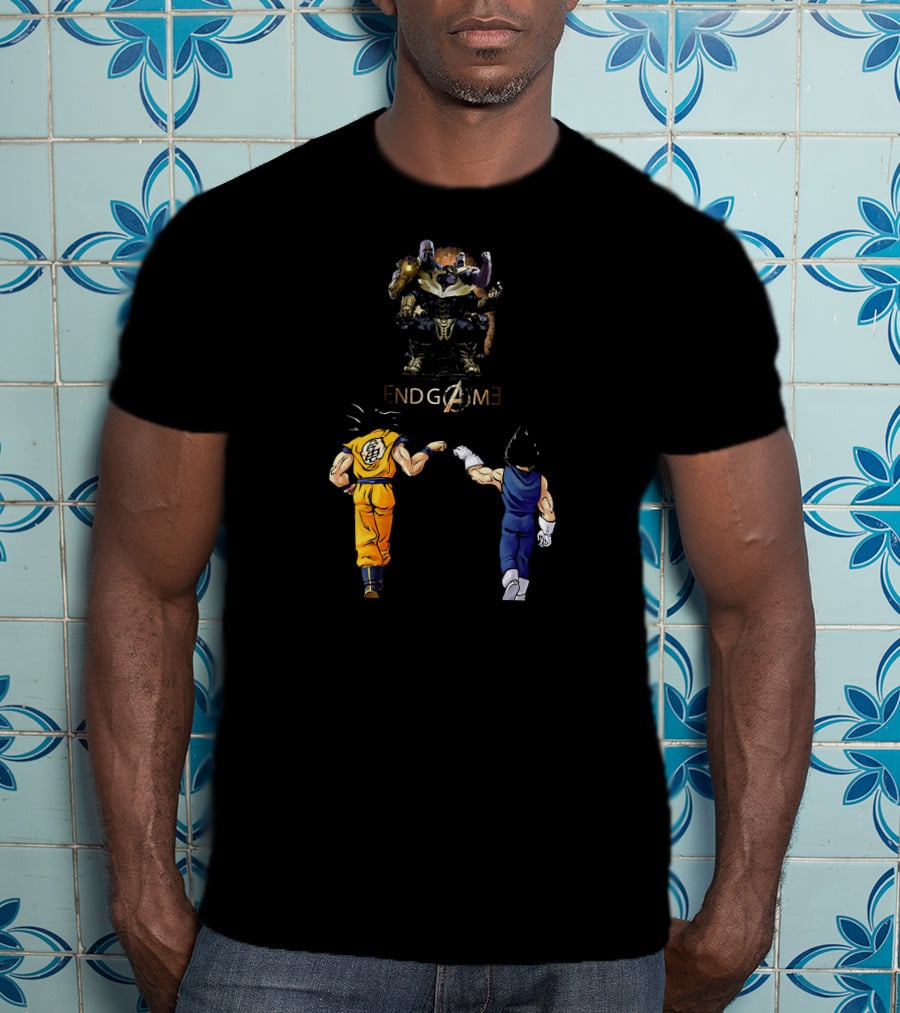 Songoku And Vegeta Dragonball Endgame Thanos Crossover T-Shirt