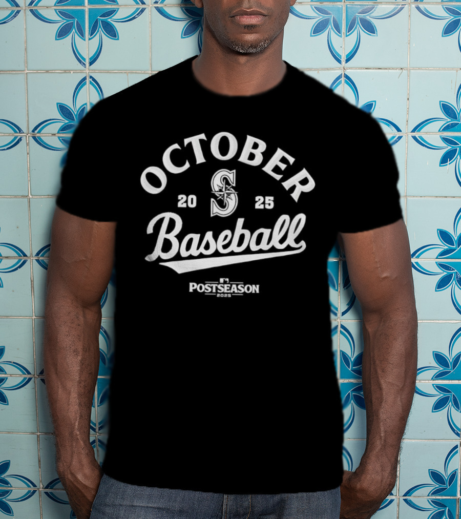 Seattle Mariners October Baseball Postseason 2025 T-Shirt