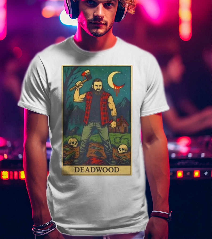 Mountain Man Matt Deadwood Horror Halloween Axe Scene T-Shirt