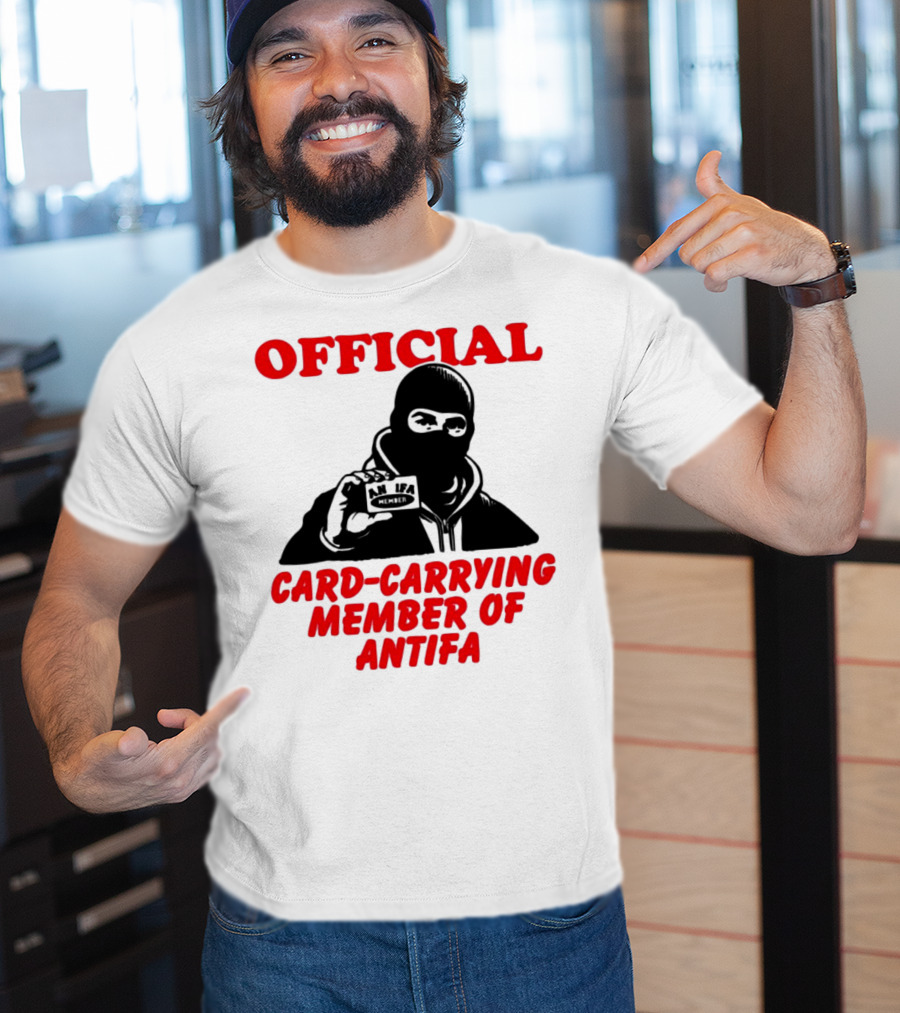 Official Card-Carrying Member Of Antifa T-Shirt