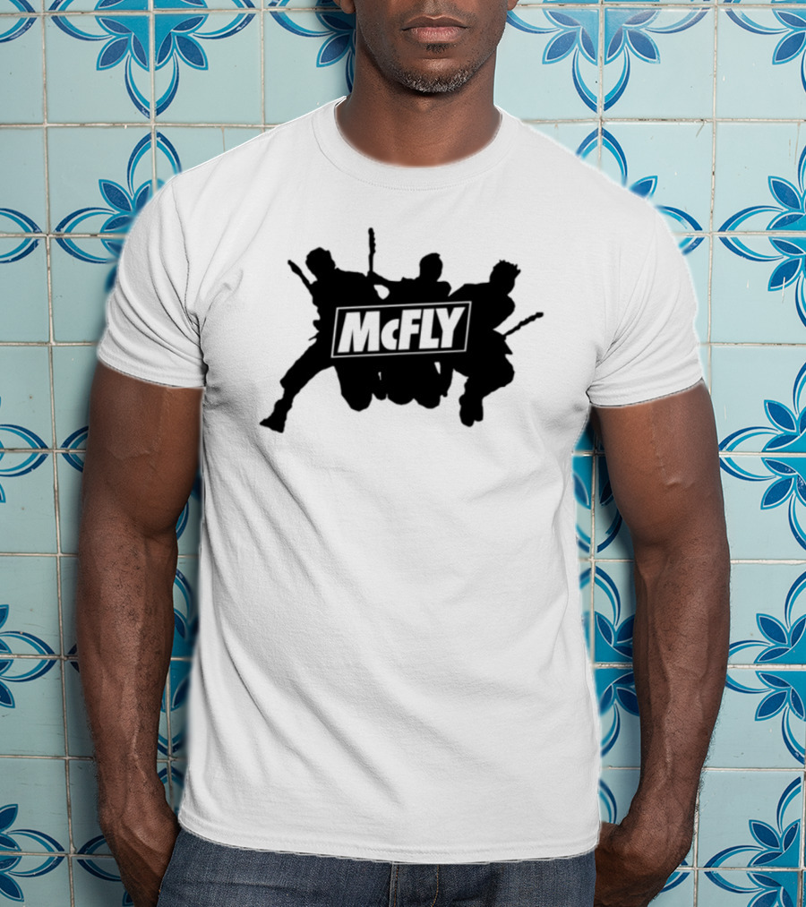 Mcfly Busted Comic Vs Battle Iconic Marteee Fan Collaboration T-Shirt
