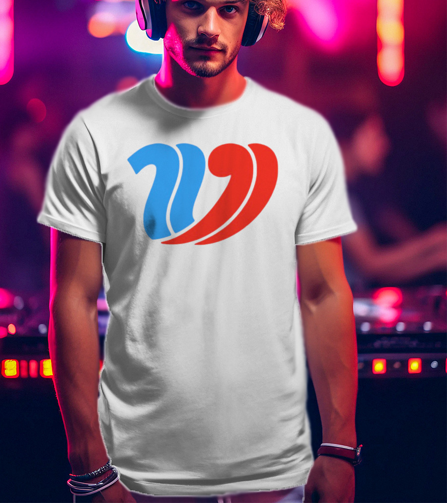 Vulfansa Blue Red Stylized W Icon T-Shirt