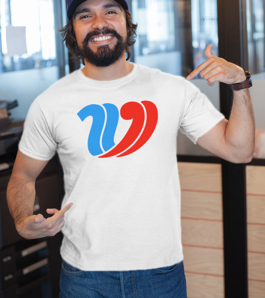 Vulfansa Blue Red Stylized W Icon T-Shirt