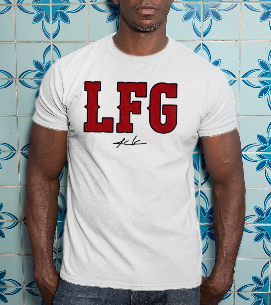 Alex Cora LFG Boston Red Sox October Baseball Signature T-Shirt