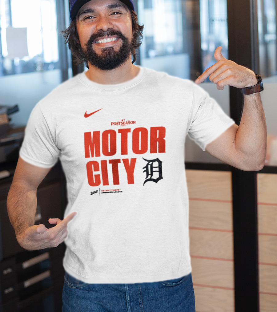 Nike 2025 MLB Postseason Motor City Detroit Tigers T-Shirt