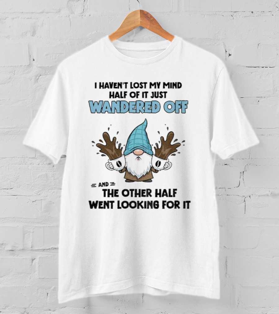 Gnome I Haven't Lost My Mind Half Of It Just Wandered Off And The Other Half Went Looking For It T-Shirt
