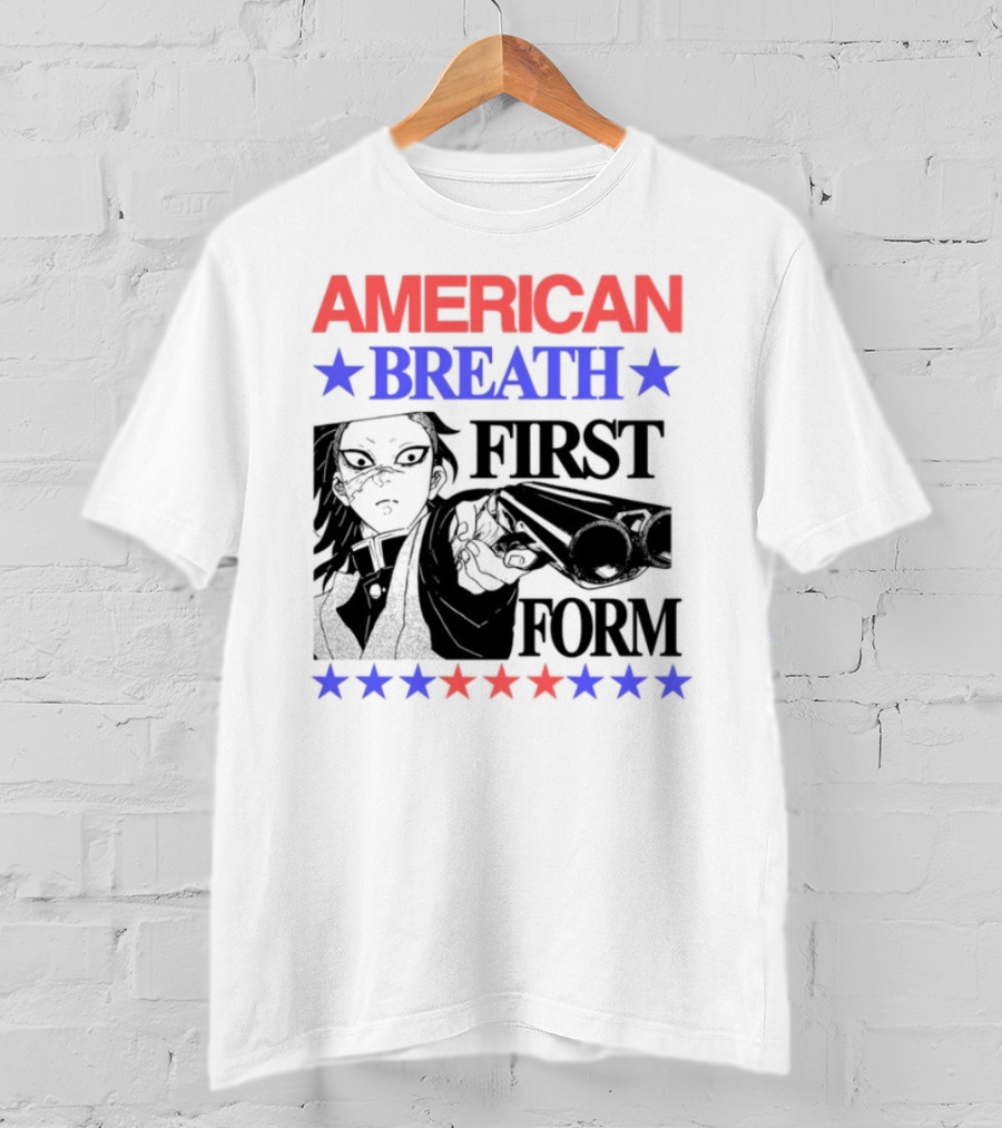 Hoshis American Breath First Form Stars Banner T-Shirt