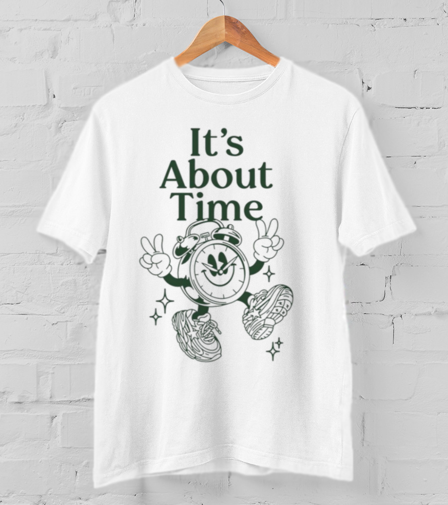 It's About Time Happy Peace Signs Sparkles T-Shirt