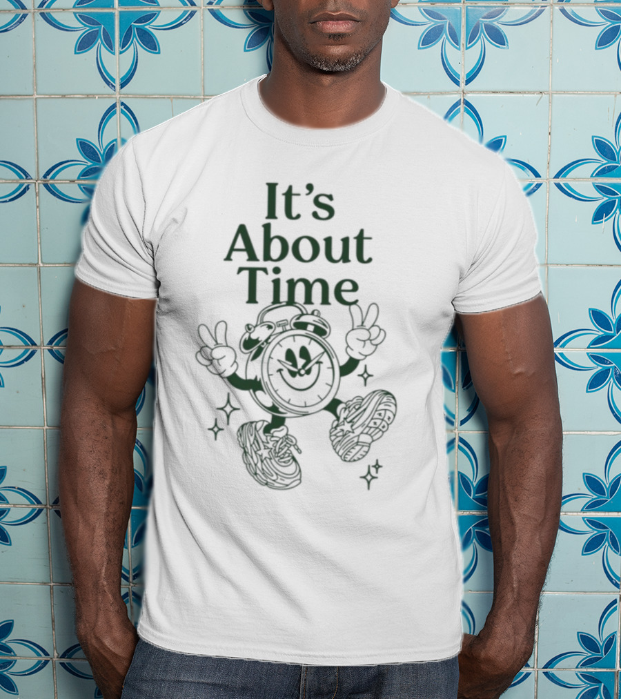 It's About Time Happy Peace Signs Sparkles T-Shirt