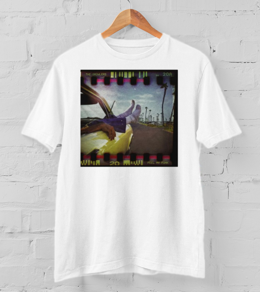 The Growlers Feel My Funk Vintage Filmstrip Car Ride Palms T-Shirt