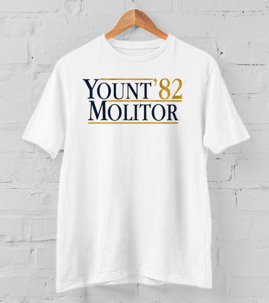 Yount '82 Molitor Milwaukee Brewers MLB Baseball Robin Yount Paul Molitor T-Shirt