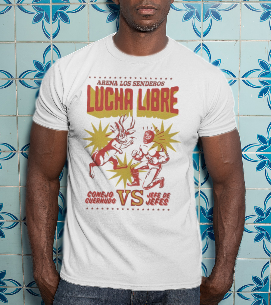 Arena Los Senderos Lucha Libre Conejo Cornudo VS Jefe De Jefes Classic Matchup T-Shirt