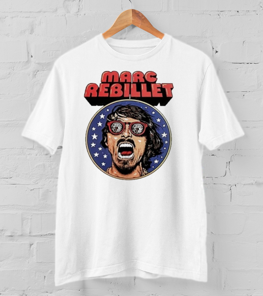 Marc Rebillet North America Tour 2025 Retro Stars Sunglasses Head T-Shirt