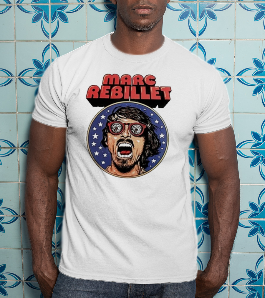Marc Rebillet North America Tour 2025 Retro Stars Sunglasses Head T-Shirt