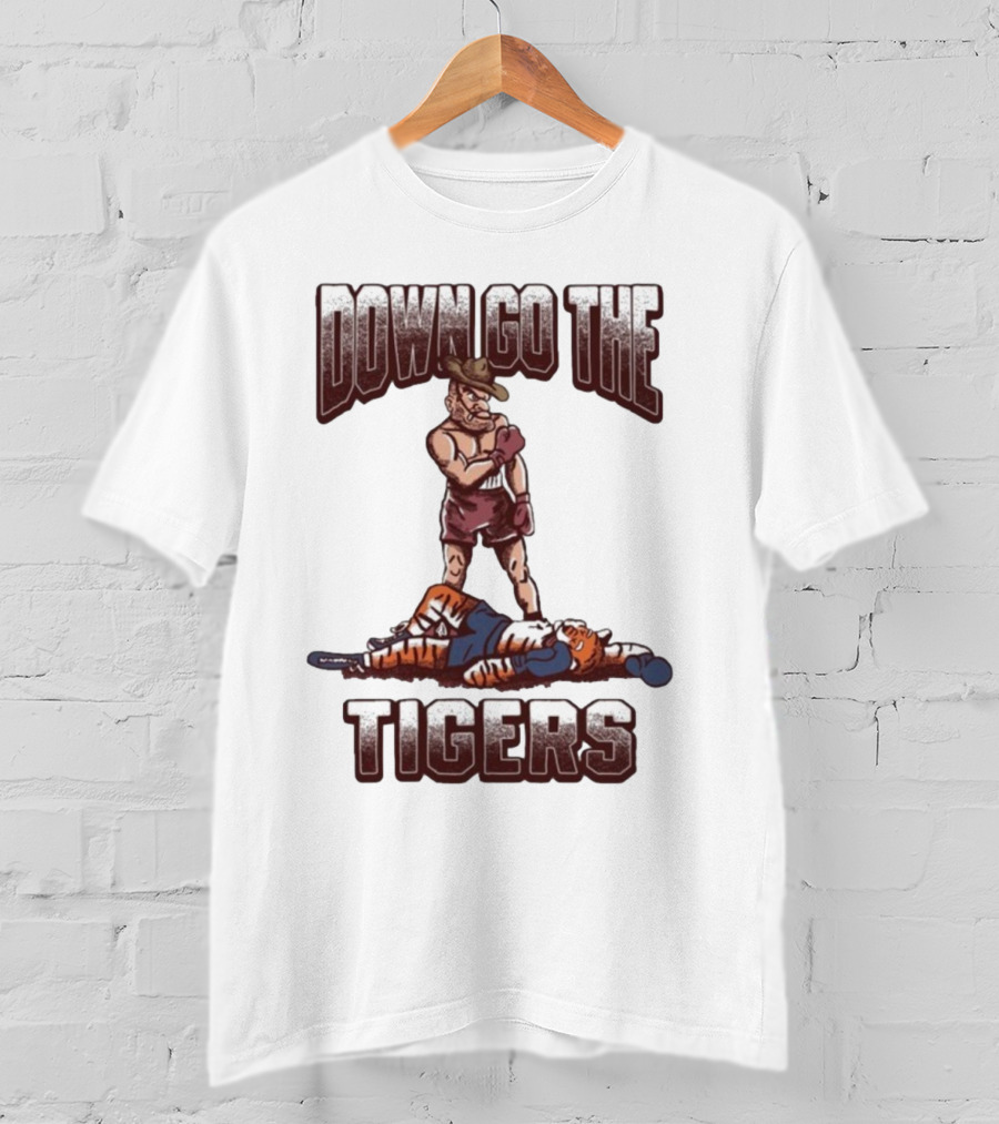 Texas A&M Aggies Down Go The Auburn Tigers 2025 T-Shirt