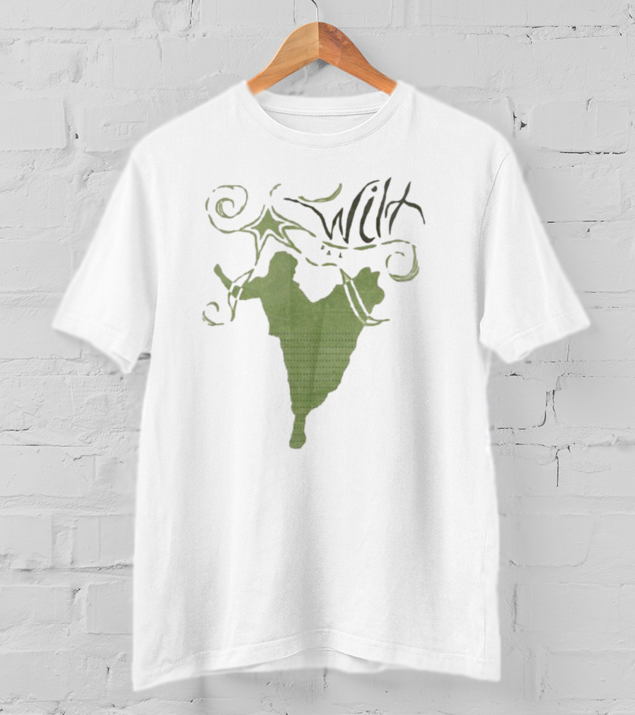Wilt Fall Tour 2025 Dates Supporting Taylor Acorn Headline Show Swirl Green Silhouette T-Shirt