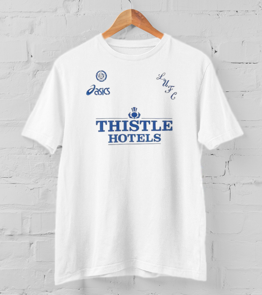 Leeds United LUFC Asics Thistle Hotels T-Shirt