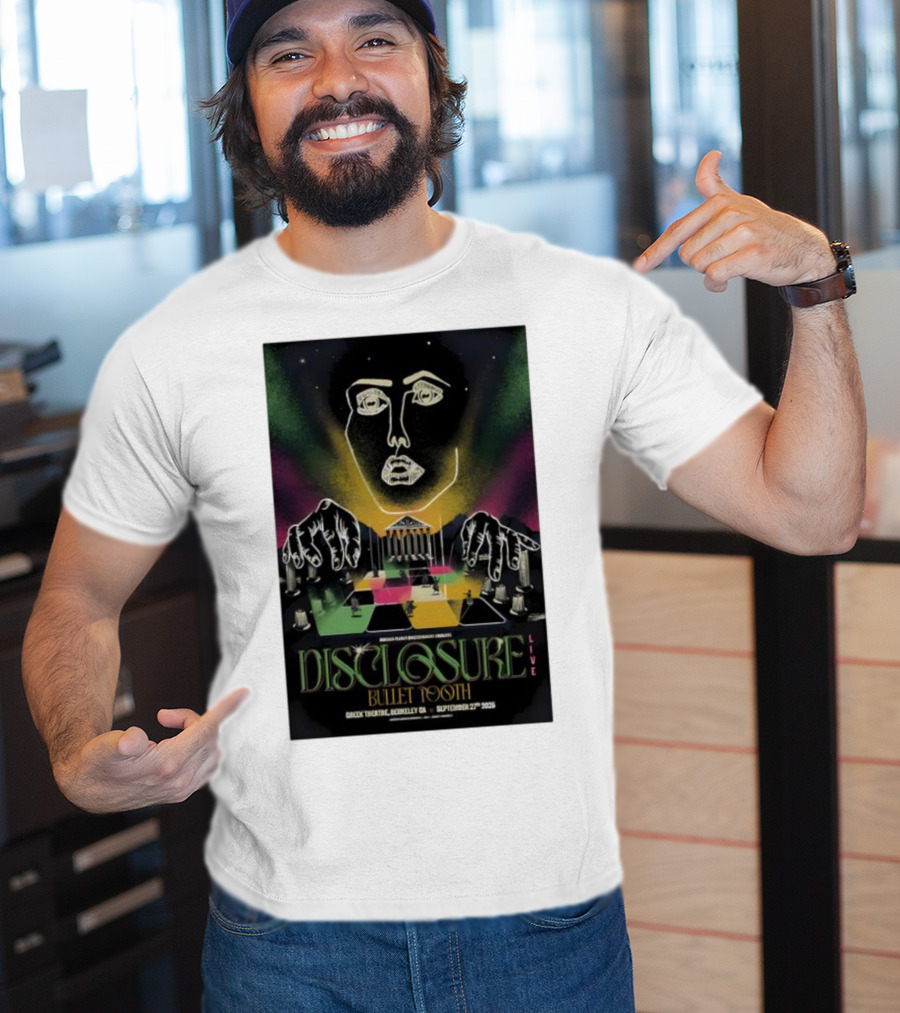 Disclosure Live Bullet Tooth September 27th 2025 Greek Theatre Berkeley CA T-Shirt