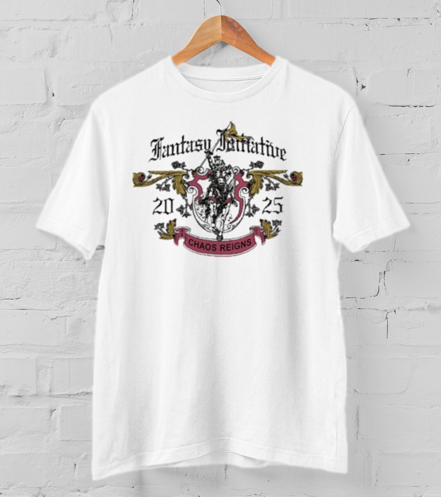 Fantasy Initiative 2025 Chaos Reigns Medieval Crest T-Shirt