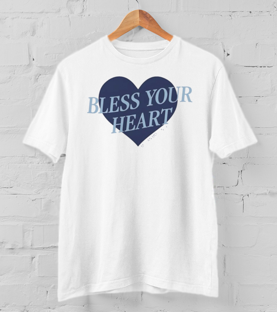 Bless Your Heart Megan Moroney Heart Design T-Shirt