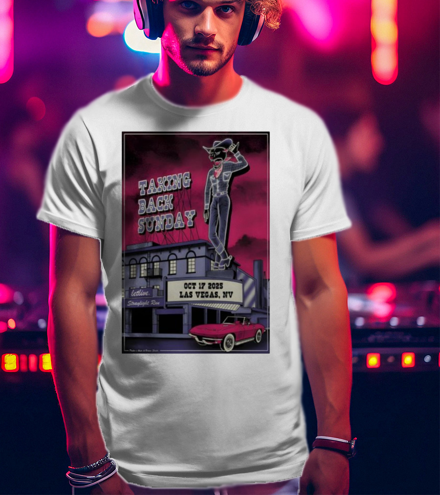Taking Back Sunday October 17 2025 Las Vegas NV Letlive Straylight Run T-Shirt