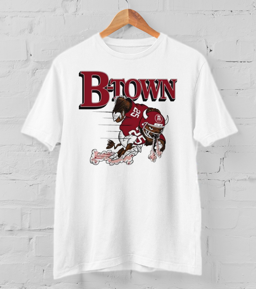 B-Town Bison Football Indiana Sooners 25 T-Shirt