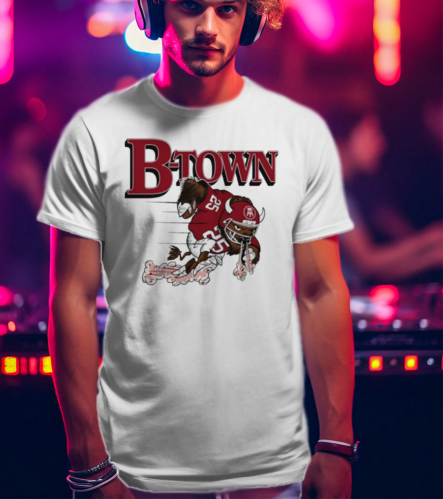 B-Town Bison Football Indiana Sooners 25 T-Shirt