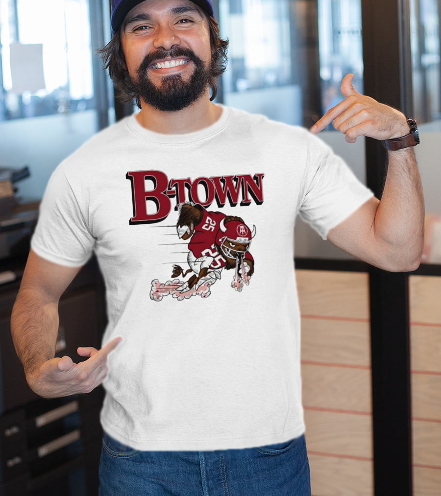 B-Town Bison Football Indiana Sooners 25 T-Shirt