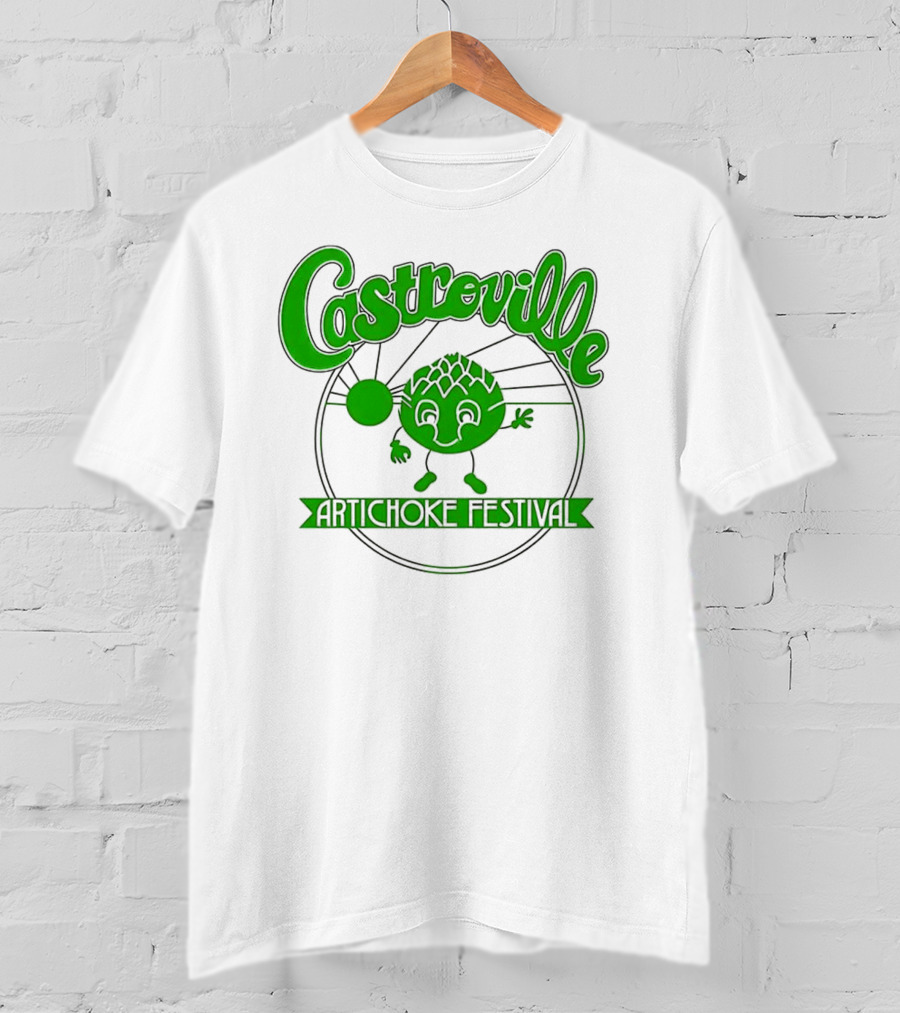Castroville Artichoke Festival Fun Green Character T-Shirt
