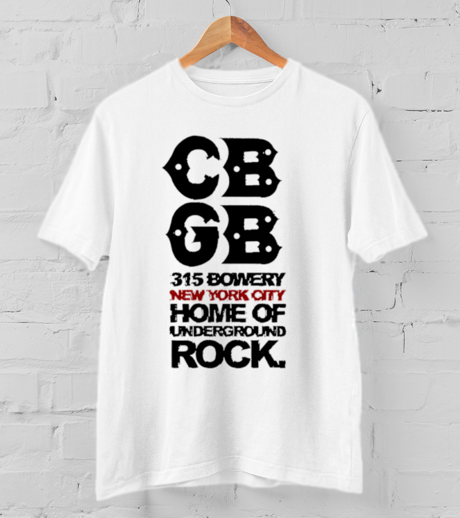 CBGB Festival 1973 New York City 315 Bowery Underground Rock T-Shirt