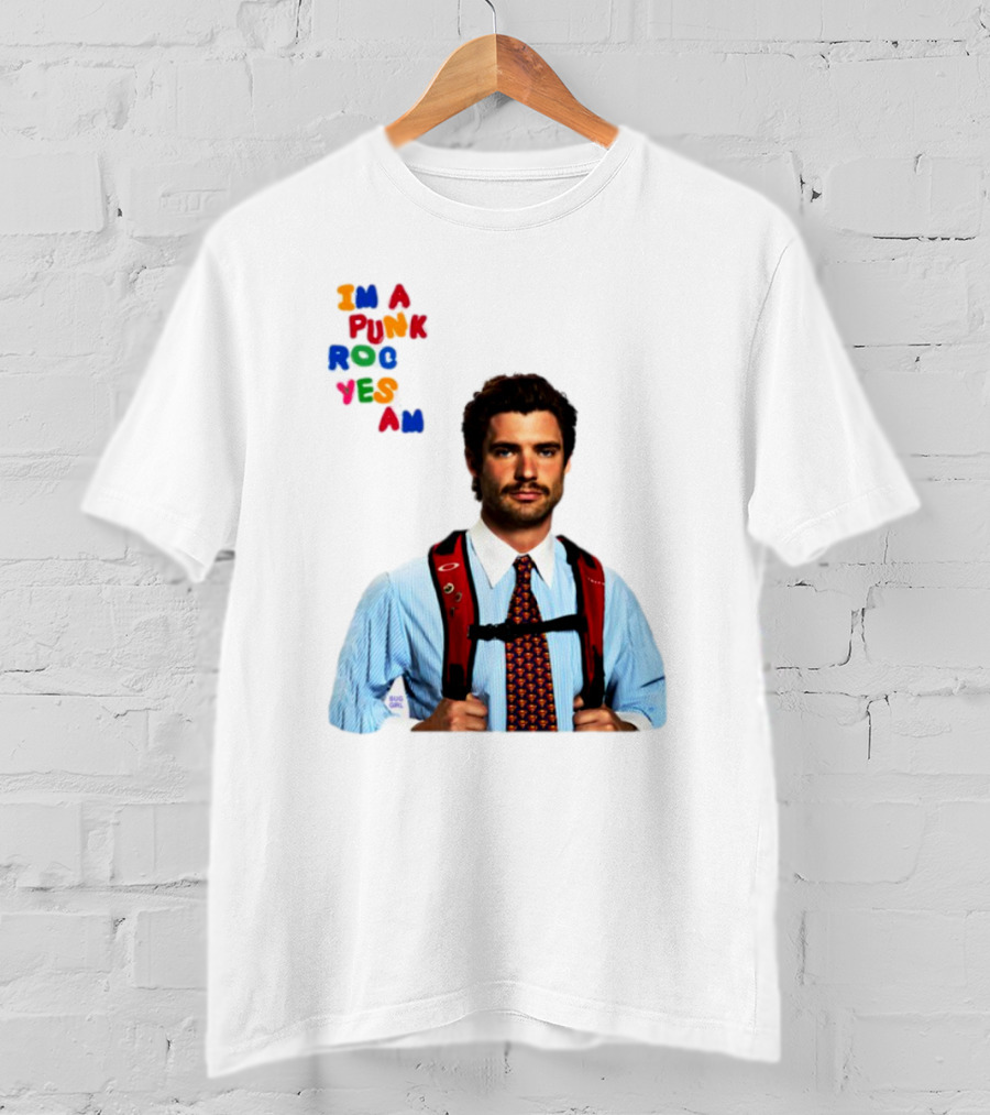 I'm A Punk Rocker Yes I Am Businessman With Backpack T-Shirt